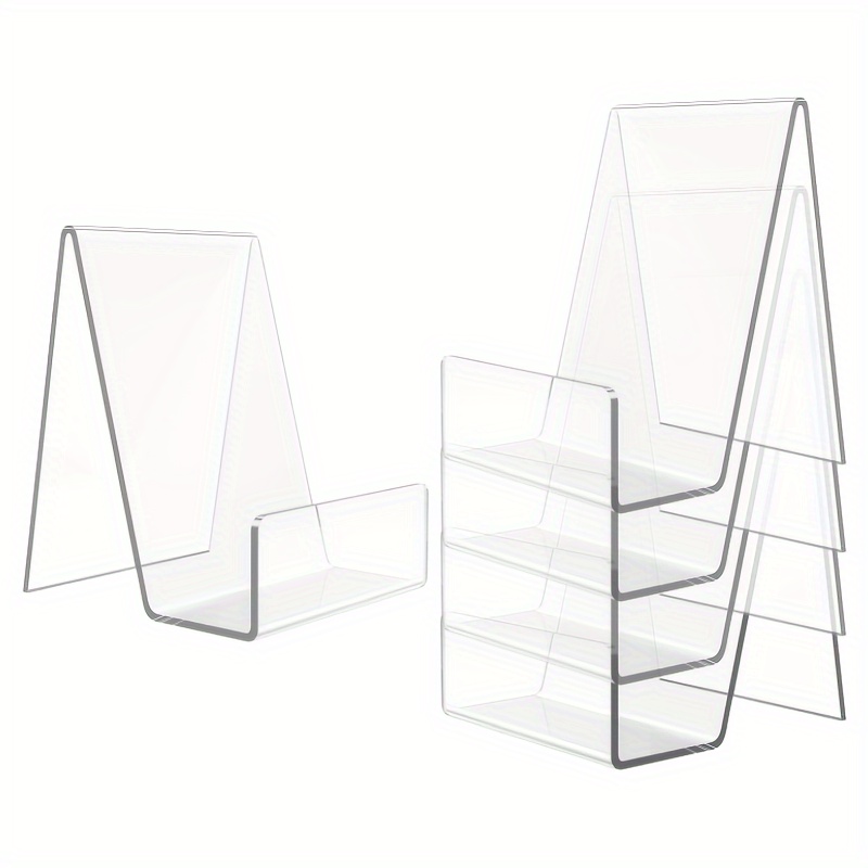 4/8pcs Transparent Acrylic Sta - Aesthetic Bookend review and price