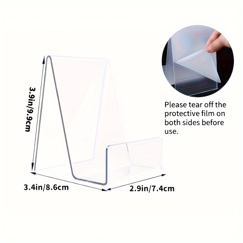 4/8pcs Transparent Acrylic Sta - Aesthetic Bookend review and price