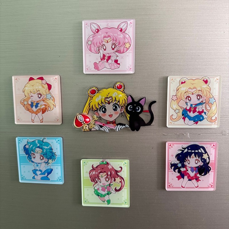 7Pcs/set Sailor Moon Anime Car - Home Decor Sticker review and price