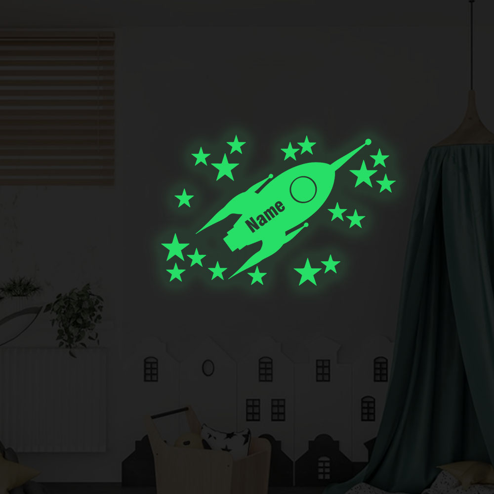 1pc Cartoon Rockets and stars  - Home Decor Sticker review and price