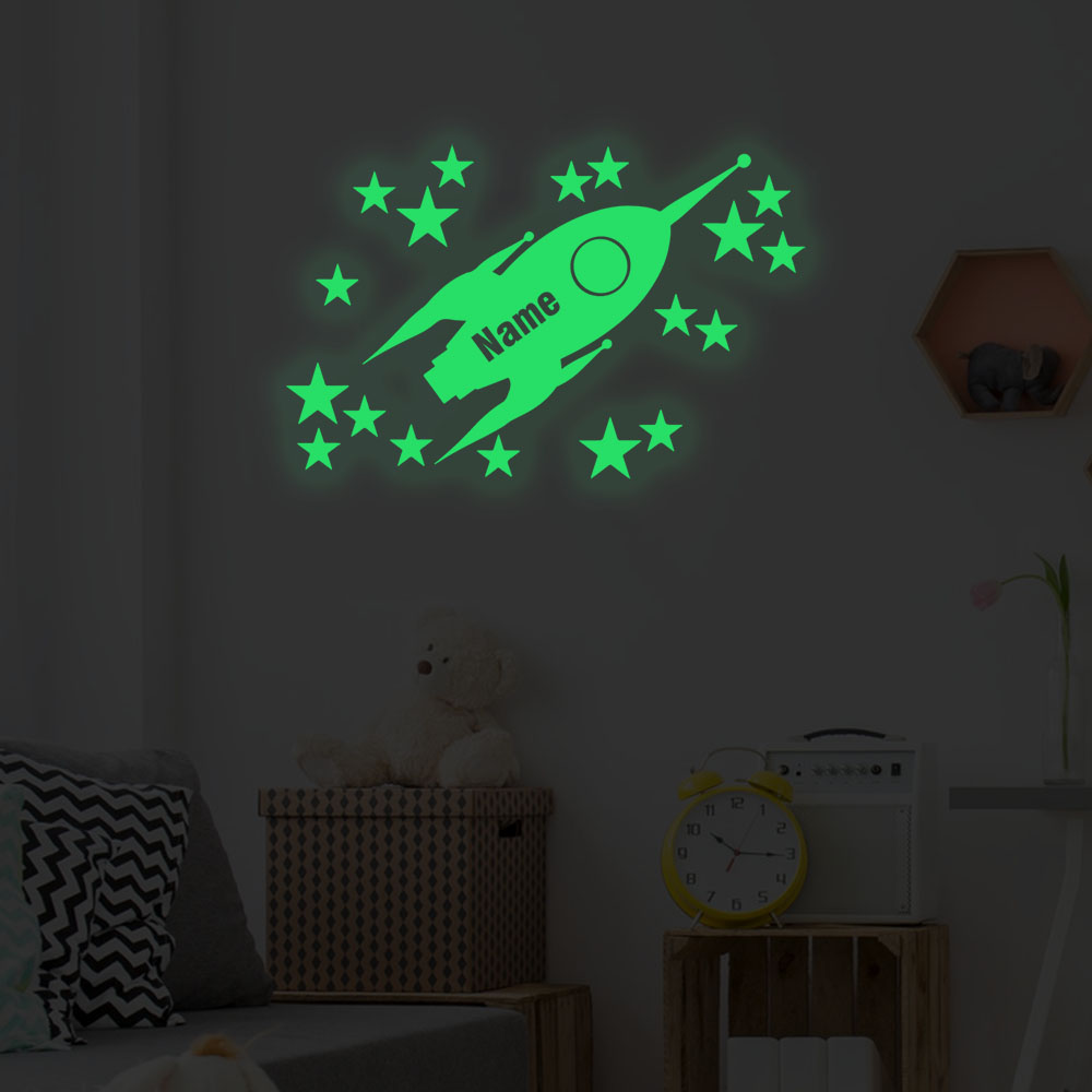 1pc Cartoon Rockets and stars  - Home Decor Sticker review and price