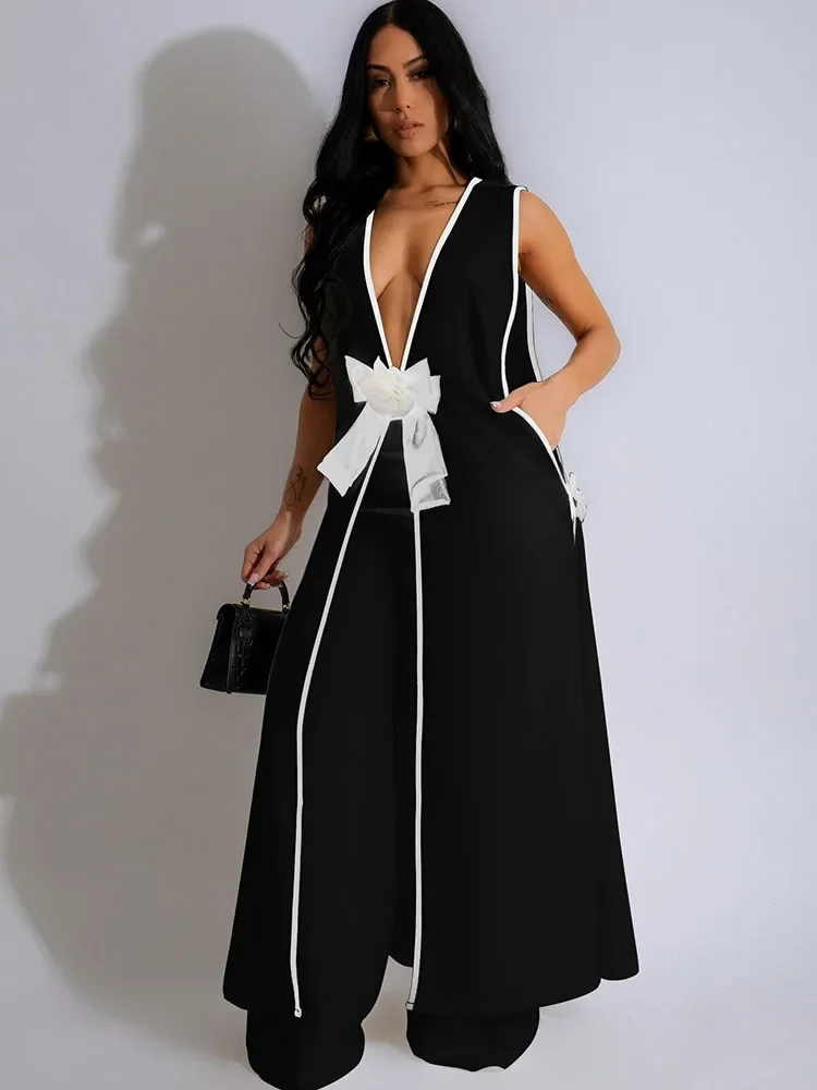 Bow Tie Appliques V-neck Sleev - Home Decor Zara review and price