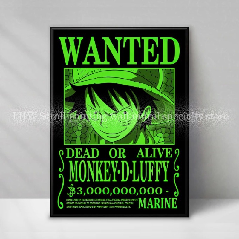 Famous Anime ONE PIECE Wanted  - Home Decor Online review and price
