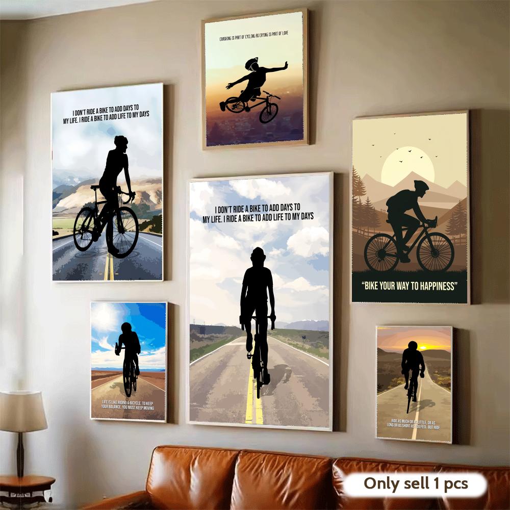 Cycling Motivation Quote Art P - Home Decor Quotes Ideas review and price