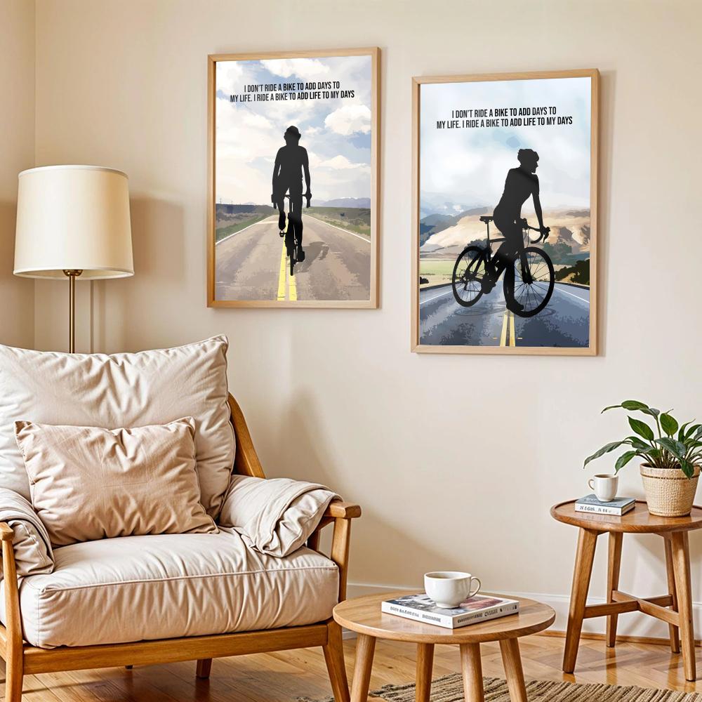 Cycling Motivation Quote Art P - Home Decor Quotes Ideas review and price