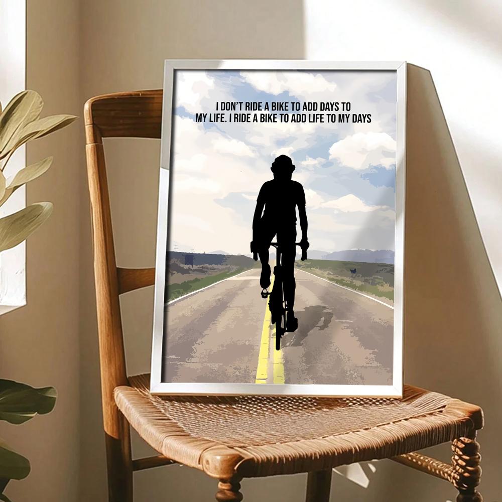 Cycling Motivation Quote Art P - Home Decor Quotes Ideas review and price