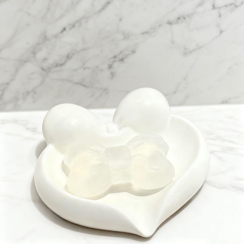 Cute Bow Heart Shaped Ceramic  - Vanity Home Decor review and price