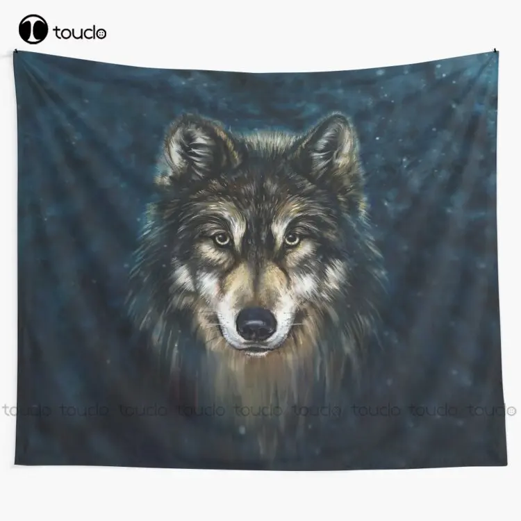 Artistic Wolf Face Tapestry Ta - Home Decor Website review and price