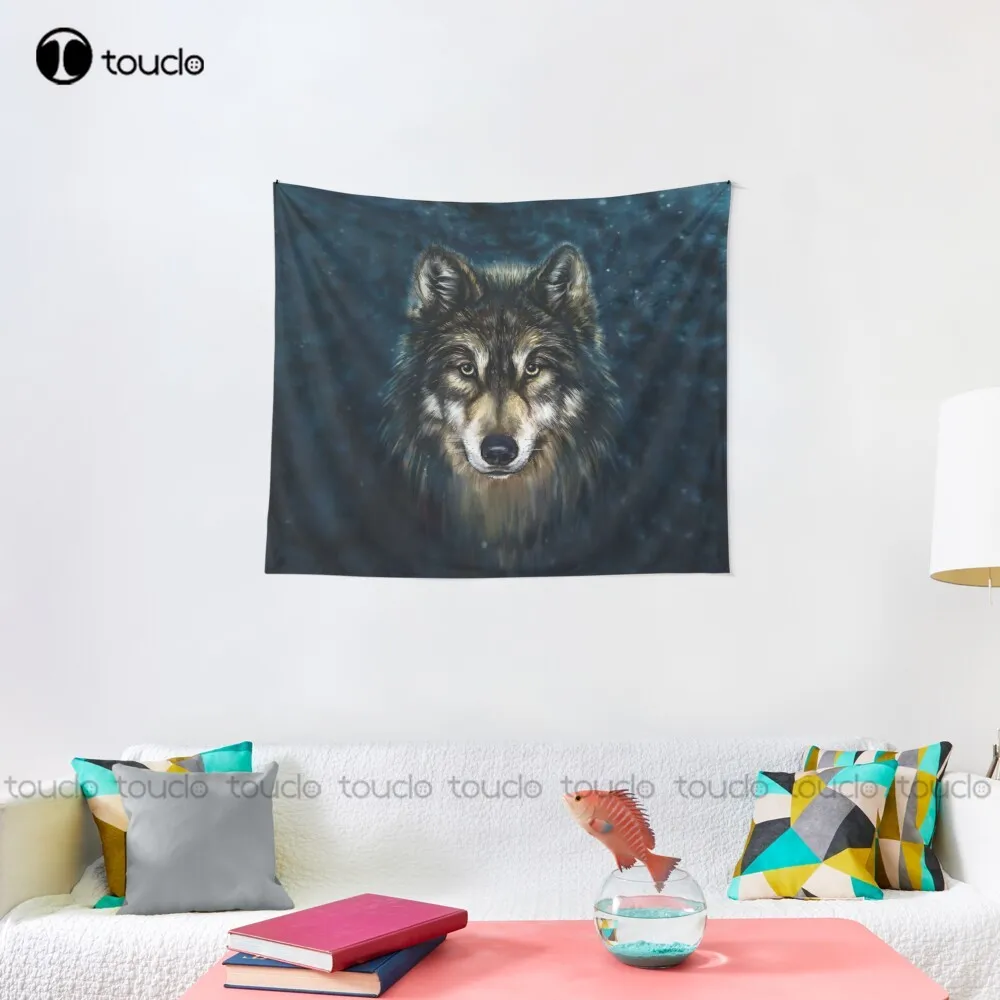 Artistic Wolf Face Tapestry Ta - Home Decor Website review and price