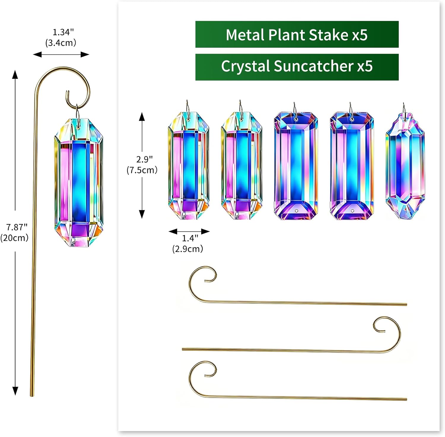 5PC Crystal Suncatcher Plant S - Crystal Sun Catcher review and price