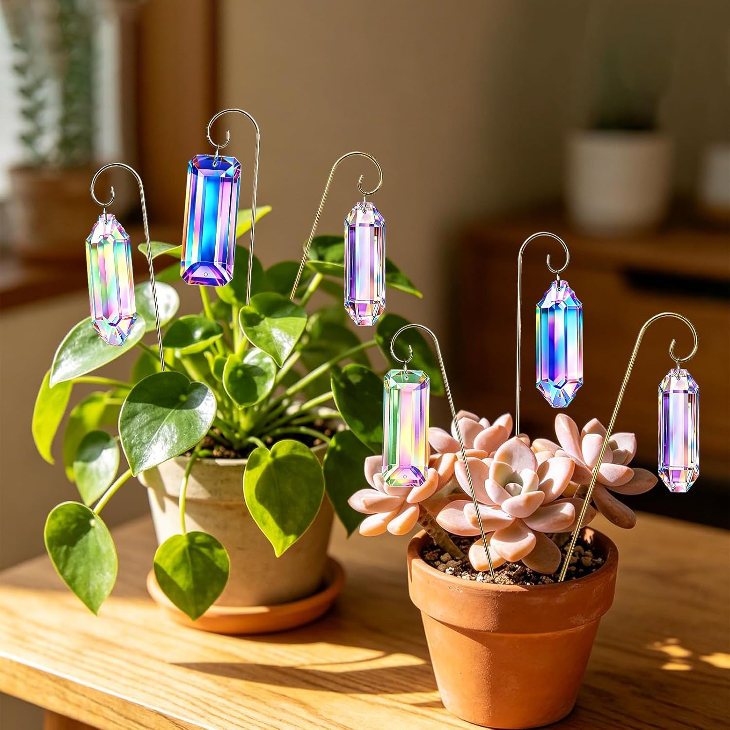 5PC Crystal Suncatcher Plant S - Crystal Sun Catcher review and price