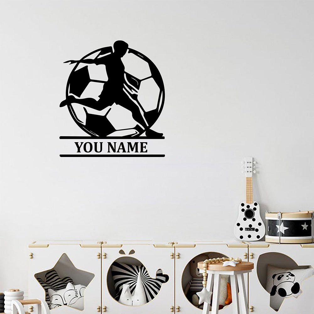 1PC Fashion Soccer Customized  - Home Decor Sticker review and price