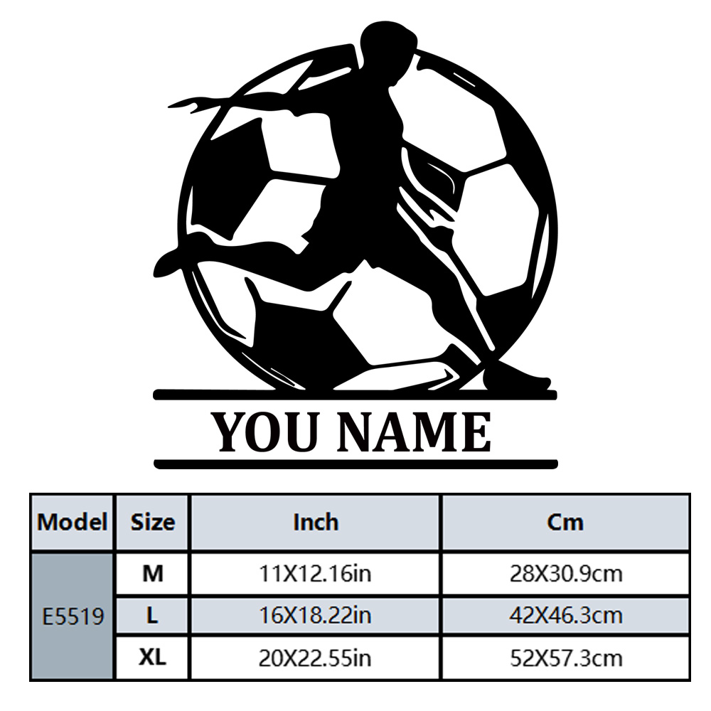1PC Fashion Soccer Customized  - Home Decor Sticker review and price