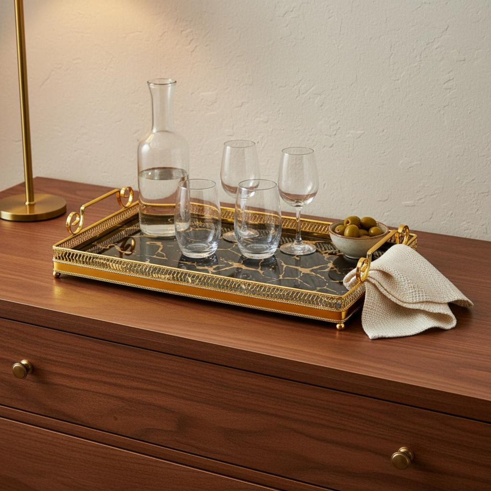 Decorative Mirror Tray Nordic  - Vanity Home Decor review and price
