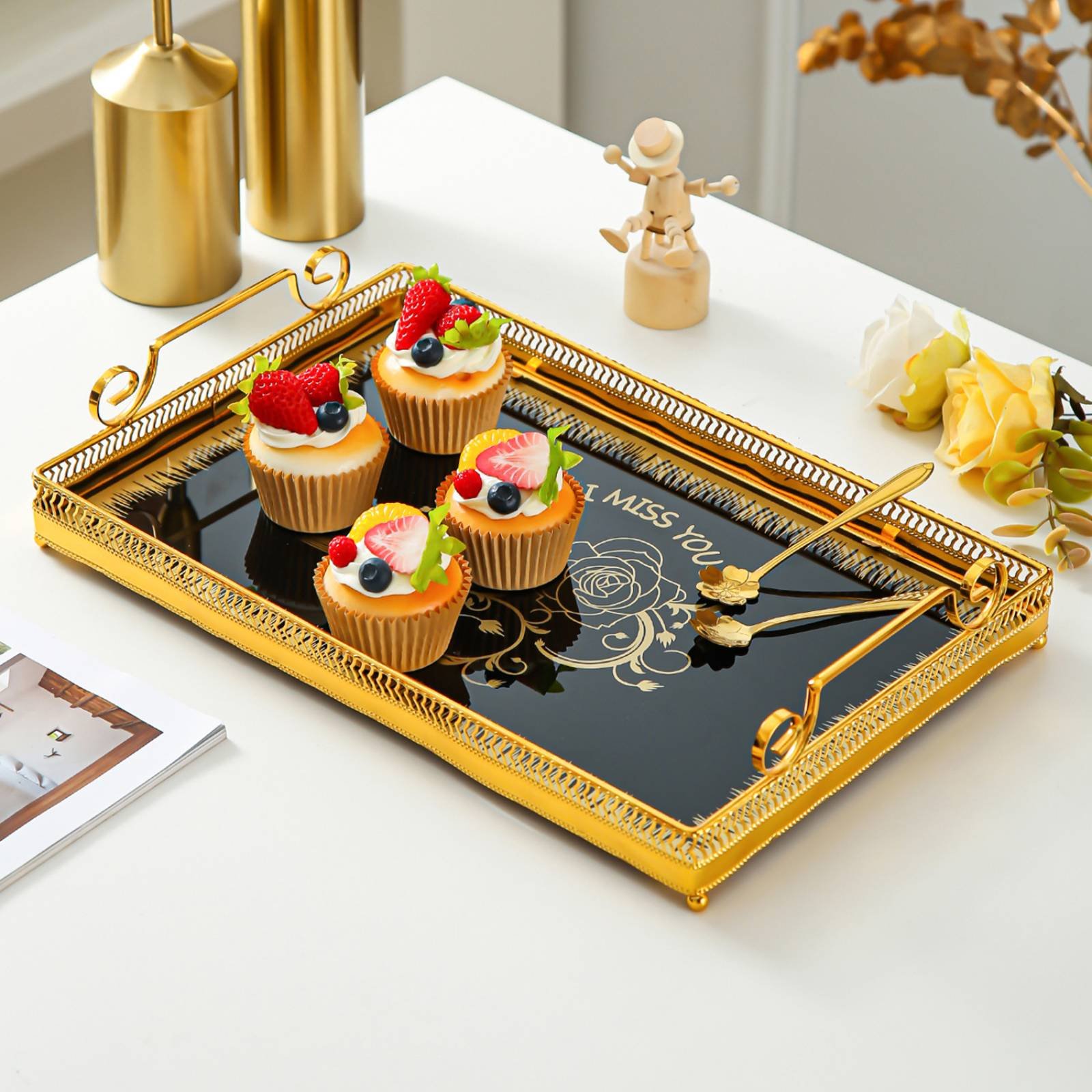 Decorative Mirror Tray Nordic  - Vanity Home Decor review and price