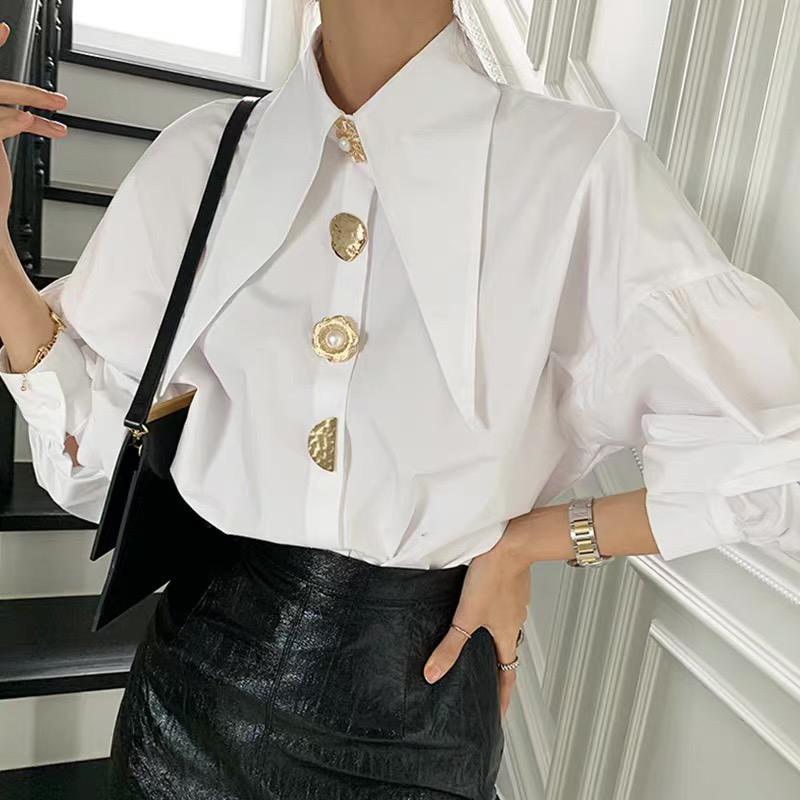 White Elegant Pearl Women Shir - Home Decor Zara review and price