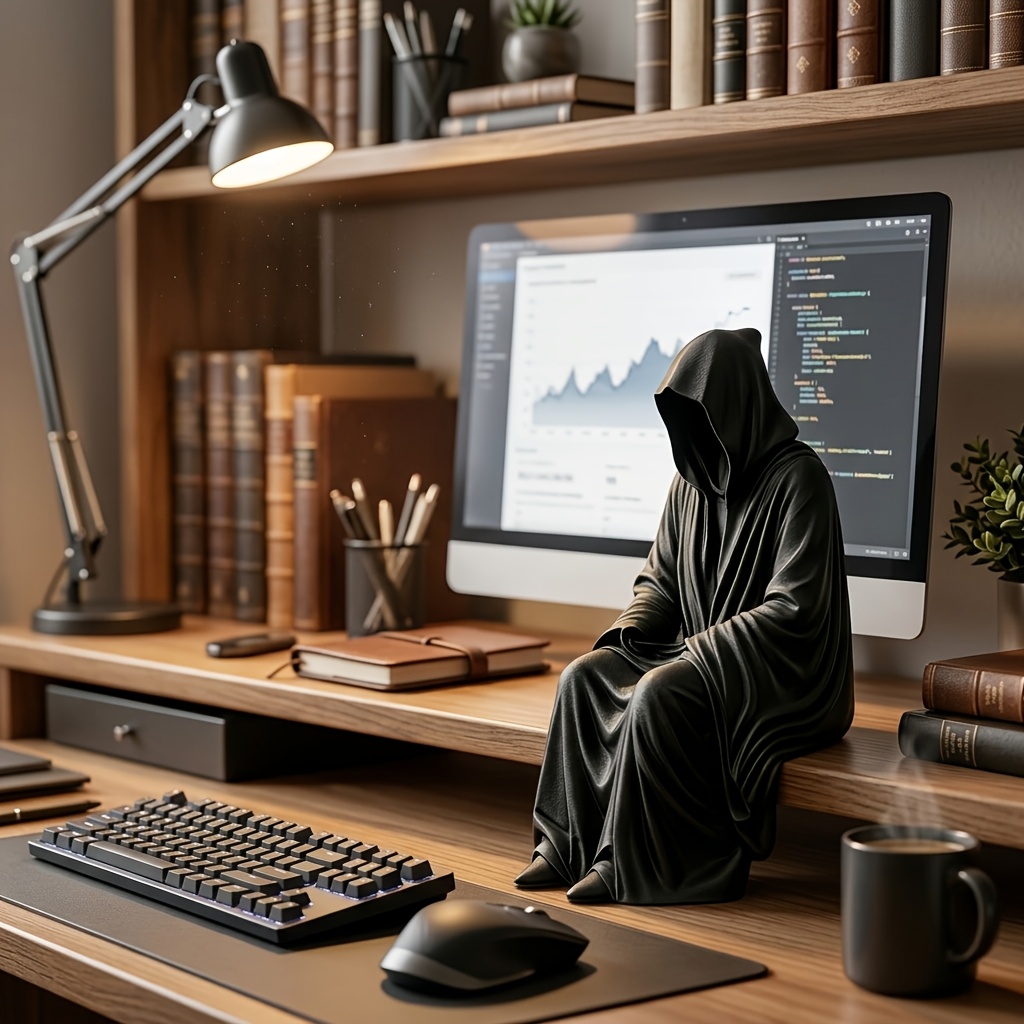 3D Printed Grim Reaper Bookend - Aesthetic Bookend review and price