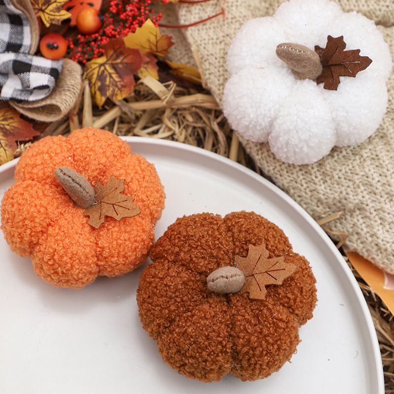 Fluffy Pumpkin Plush Halloween - Home Decor Halloween review and price