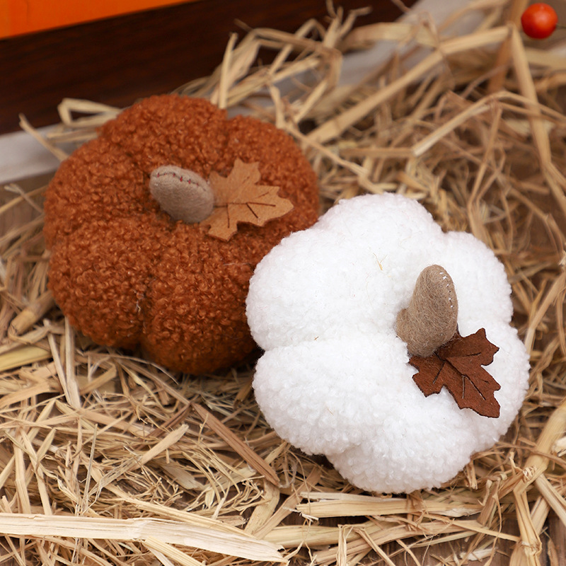 Fluffy Pumpkin Plush Halloween - Home Decor Halloween review and price