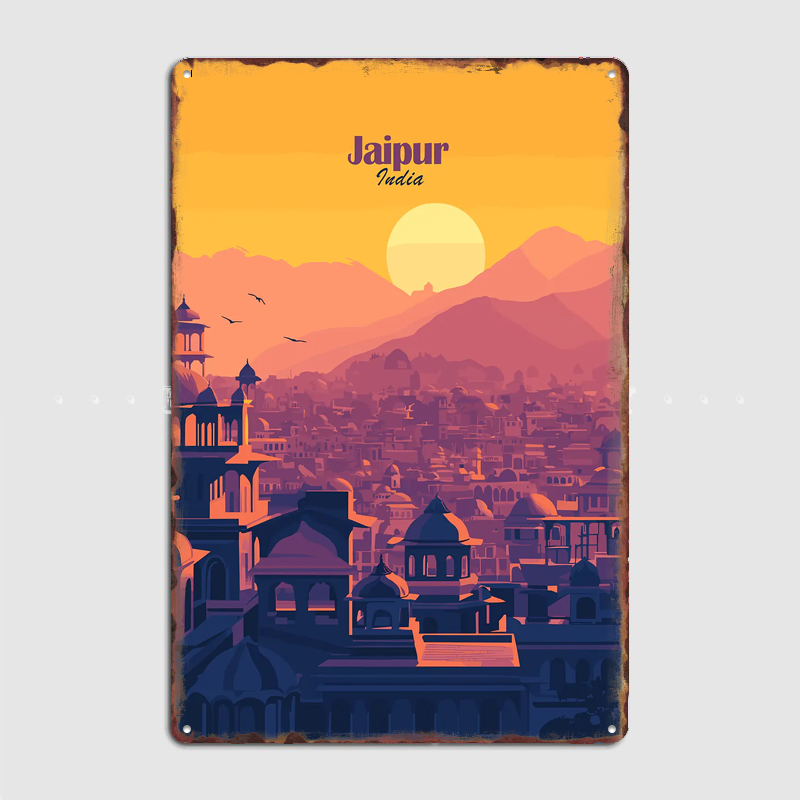 Jaipur Cityscape Sunset Travel - Home Decor Jaipur review and price
