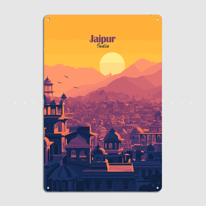 Jaipur Cityscape Sunset Travel - Home Decor Jaipur review and price
