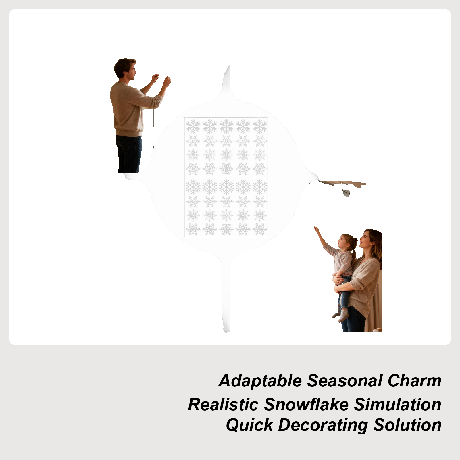 Snowflake Window Clings Christ - Home Decor Store review and price