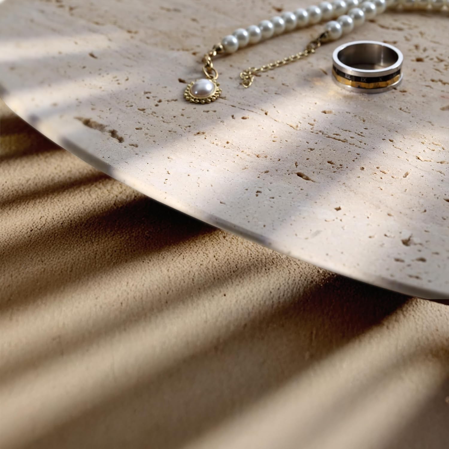 Travertine Vanity Tray for Bat - Vanity Home Decor review and price